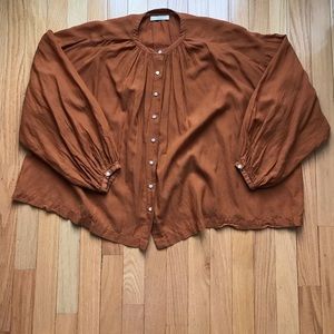 DÔEN Jane Blouse, Size M, Very Good Condition